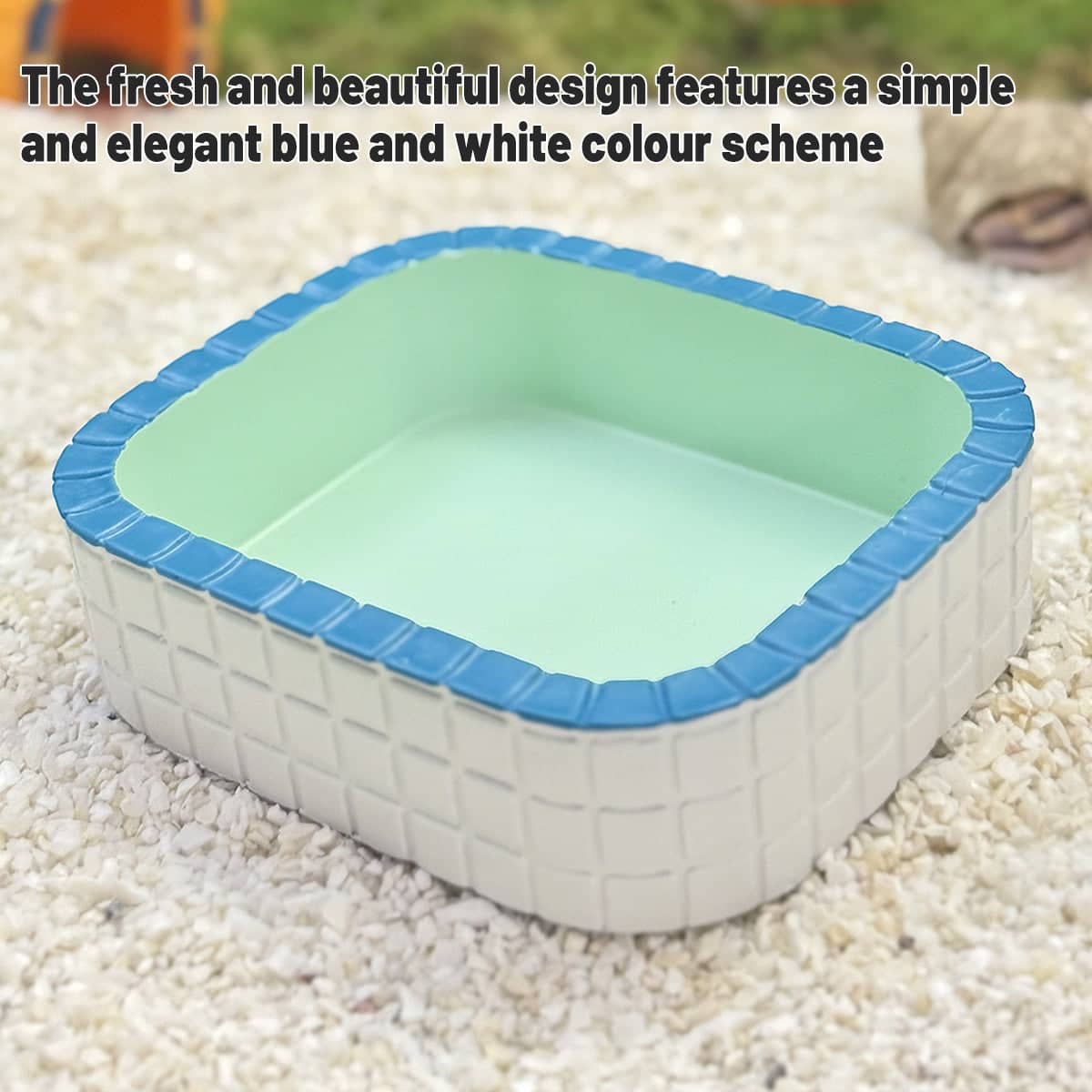 Small Pet Water and Food Bowl, Non Slip Resin Dish for Birds and Small Animals - view 4