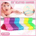 Small Plastic Clothes Hangers for Kids, Pack of 10 - Green - view 2