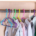 Small Plastic Clothes Hangers for Kids, Pack of 10 - Green - view 3