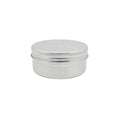Small Round Aluminium Storage Tins with Screw Lids for Balms, Crafts and Jewellery - 50 ml