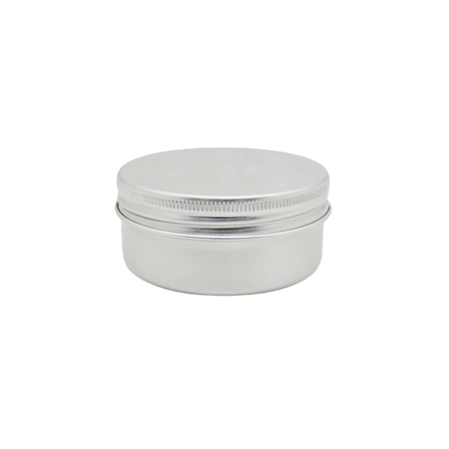 Small Round Aluminium Storage Tins with Screw Lids for Balms, Crafts and Jewellery - 50 ml