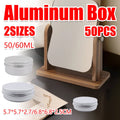 Small Round Aluminium Storage Tins with Screw Lids for Balms, Crafts and Jewellery - 50 ml - view 2