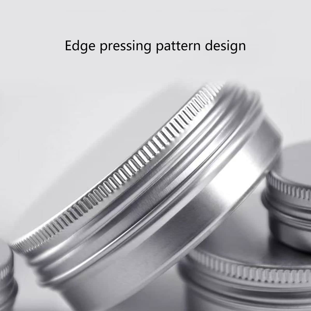 Small Round Aluminium Storage Tins with Screw Lids for Balms, Crafts and Jewellery - 50 ml - view 5