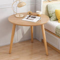 Small Round Side Table, Engineered Wood with Wood Grain Finish - 50 cm Diameter x 40 cm High - view 4