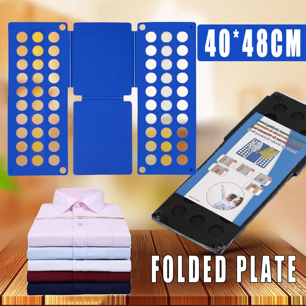 Small T-Shirt Folding Board for Tops, Magic Flip Clothes Folder - Black - view 2