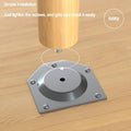 Small White Square Side Table with Wooden Legs, 40 x 40 x 50 cm - view 5
