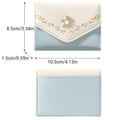 Small Women's Tri-Fold PU Leather Wallet with Floral Clasp, Set of 5 - view 3