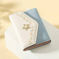 Small Women's Tri-Fold PU Leather Wallet with Floral Clasp, Set of 5 - view 5