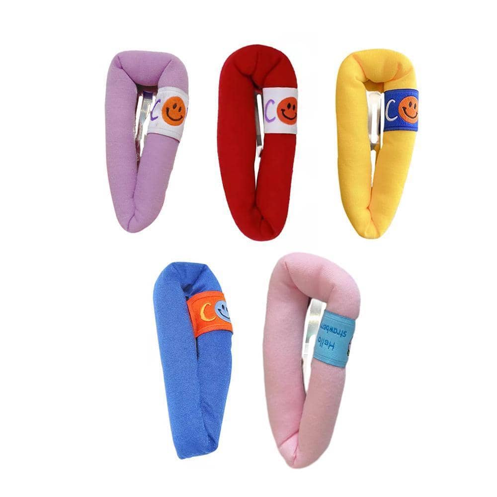 Smiley Face Hair Bangs Clip Barrette - Light Purple - view 3