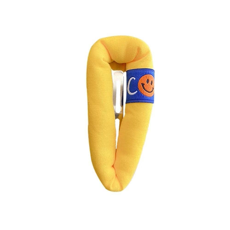 Smiley Face Hair Bangs Clip Barrette - Yellow