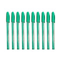 Smooth Writing Ballpoint Pens - Green, Pack of 10