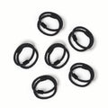 Snagless Elastic Ponytail Hair Ties - Pack of 50, Black