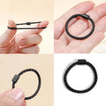 Snagless Elastic Ponytail Hair Ties - Pack of 50, Black - view 4