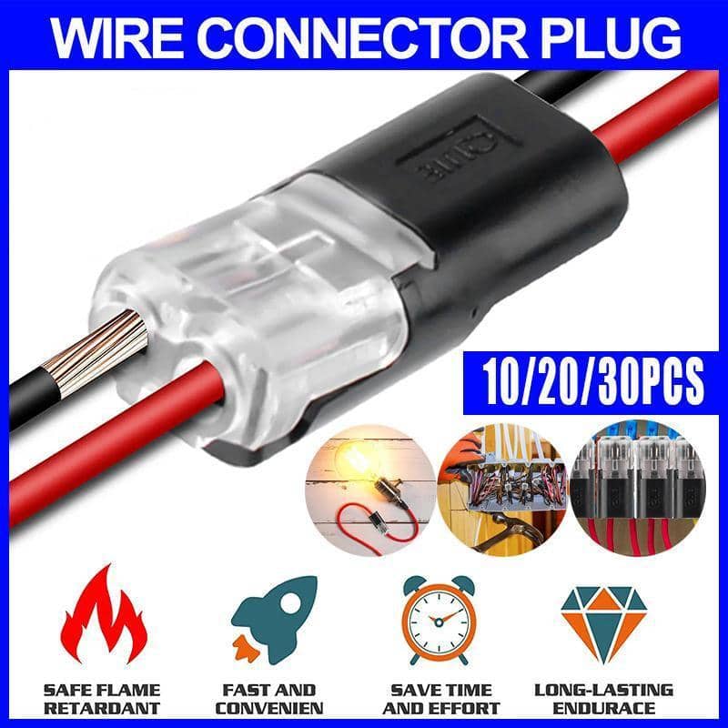 Snap Wire Cable Connectors for Automotive Strip Lights - Pack of 20 - view 2