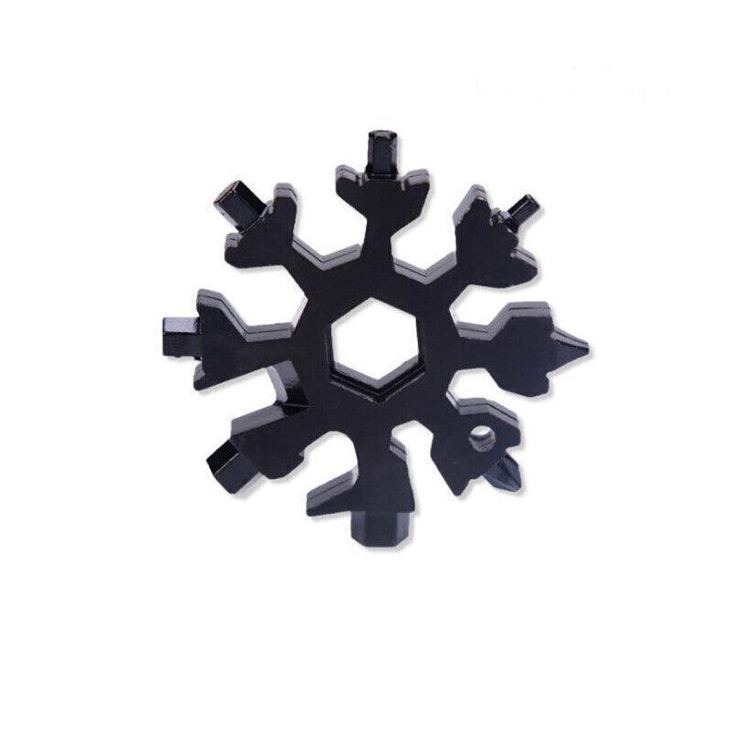Snowflake Multi-Tool Stainless Steel 18-Function - Black