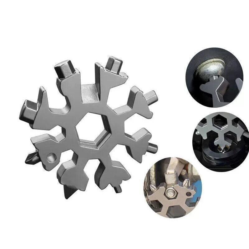 Snowflake Multi-Tool Stainless Steel 18-Function - Black - view 7