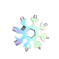 Snowflake Multi-Tool Stainless Steel 18-Function - Rainbow