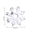 Snowflake Multi-Tool Stainless Steel 18-Function - Silver - view 5