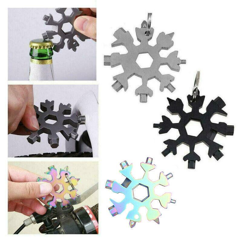 Snowflake Multi-Tool Stainless Steel 18-Function - Silver - view 9