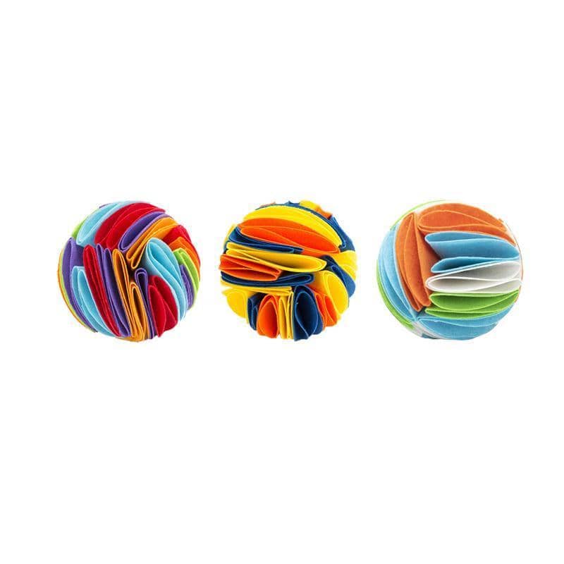 Snuffle Ball Dog Puzzle Toy, Multicolour - Large (20 cm Diameter) - view 3