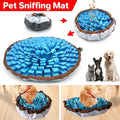 Snuffle Mat for Dogs - Slow Feeder Sniffing Mat, 48 cm Round Felt