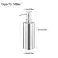 Soap Dispenser 500ml Brushed Stainless Steel Pump - view 3