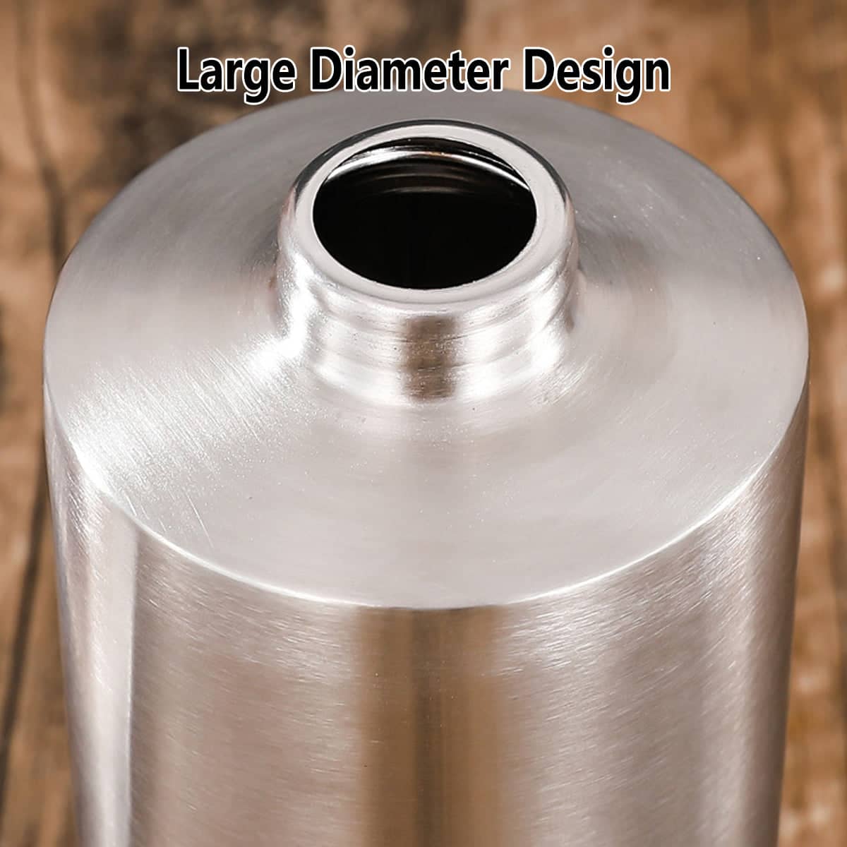 Soap Dispenser 500ml Brushed Stainless Steel Pump - view 5
