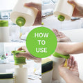 Soap Dispenser and Sink Organiser Set - 2 Piece, White with Green Accents - view 5