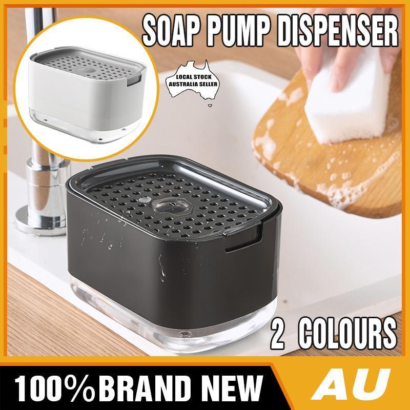 Soap Dispenser Pump with Sponge Holder, 300 ml - White - view 2