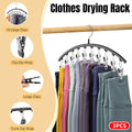 Sock Drying Rack with Multi Clip Hanger Folding Laundry Holder, Pack of 3