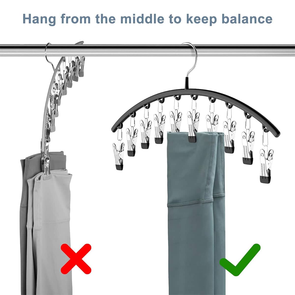 Sock Drying Rack with Multi Clip Hanger Folding Laundry Holder, Pack of 3 - view 5
