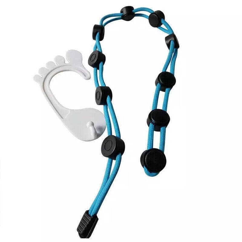 Sock Tidy Clip Rope Hanger for Laundry and Closet - Blue