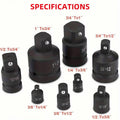 Socket Adapter and Reducer Set - 8 Piece, 1/4 to 1 in (0.64 to 2.54 cm) Drive - view 5