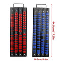 Socket Organiser Rack 4 Row Wall Mounted with Carry Handle for 1/4, 3/8 and 1/2 Drive - Blue - view 4