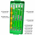 Socket Organiser Tray with Adjustable Rails, Tool Holder for Socket and Bit Storage - view 5