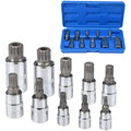 Socket Wrench Set 10 Piece Chrome Vanadium Auto Repair Tool Kit with Ratchet Driver - view 2