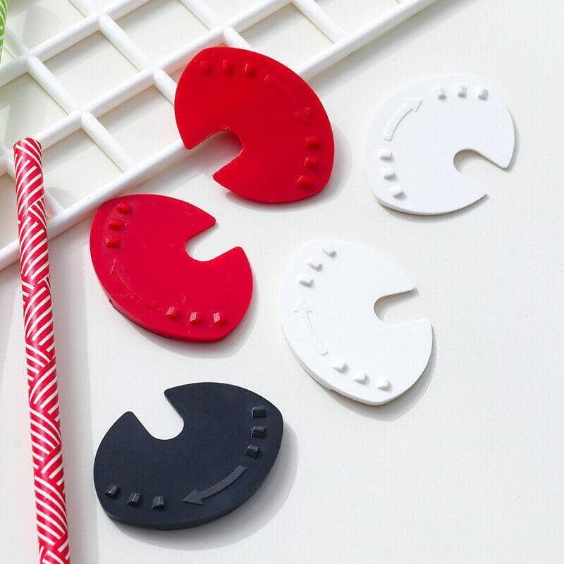 Soda Can Lid Cap Protector Snap Tops - Black, White and Red, Pack of 6 - view 3
