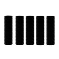 Soft Cloth Elastic Hair Ties - Black, Pack of 50
