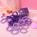 Soft Cloth Elastic Hair Ties - Blue, Pack of 50 - view 5