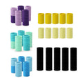 Soft Cloth Elastic Hair Ties - Yellow, Pack of 50 - view 3