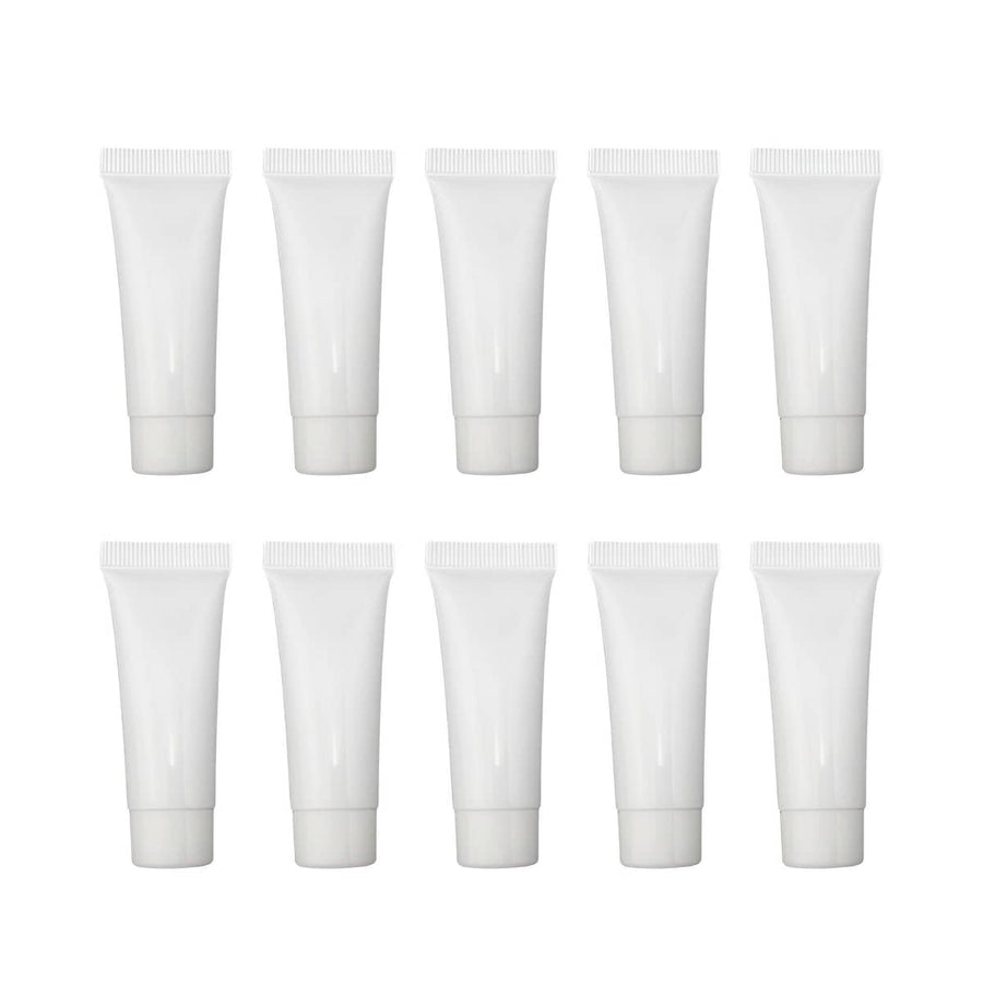 Soft Cosmetic Tubes for Face Wash and Lotion - 10 ml, Pack of 10