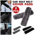 Soft Faux Wool Shoulder Strap Pad Covers, Set of 2 - Black - view 2