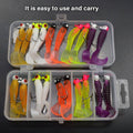 Soft Fishing Lures, 20 Pack, Bionic Worm Baits for Bass and Trout - view 5