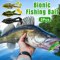 Soft Frog Fishing Lure with Spinning Twin Legs, Pack of 3