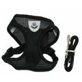 Soft Mesh Pet Harness Vest - Black, XL (Chest 46-60 cm)