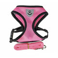 Soft Mesh Pet Harness Vest - Pink, XL (Chest 46-60 cm)