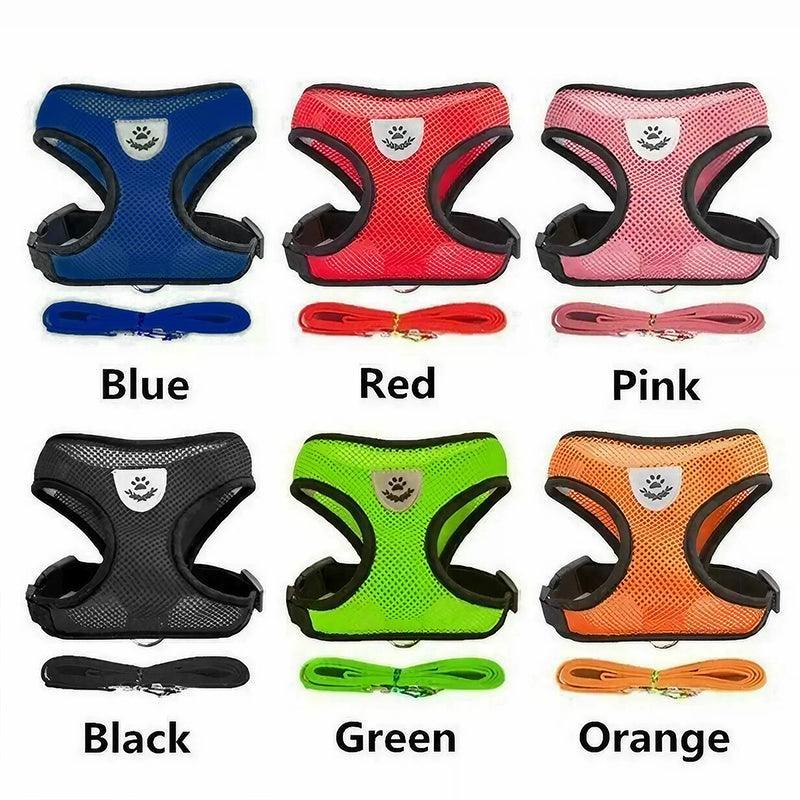 Soft Mesh Pet Harness Vest - Pink, XL (Chest 46-60 cm) - view 4