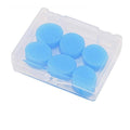 Soft Mouldable Silicone Ear Plugs, Pack of 6 (3 Pairs) - Blue