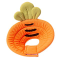 Soft Pet Recovery Collar for Cats and Dogs - Orange Carrot Design, XL (Inner Ring 32 x 36 cm)