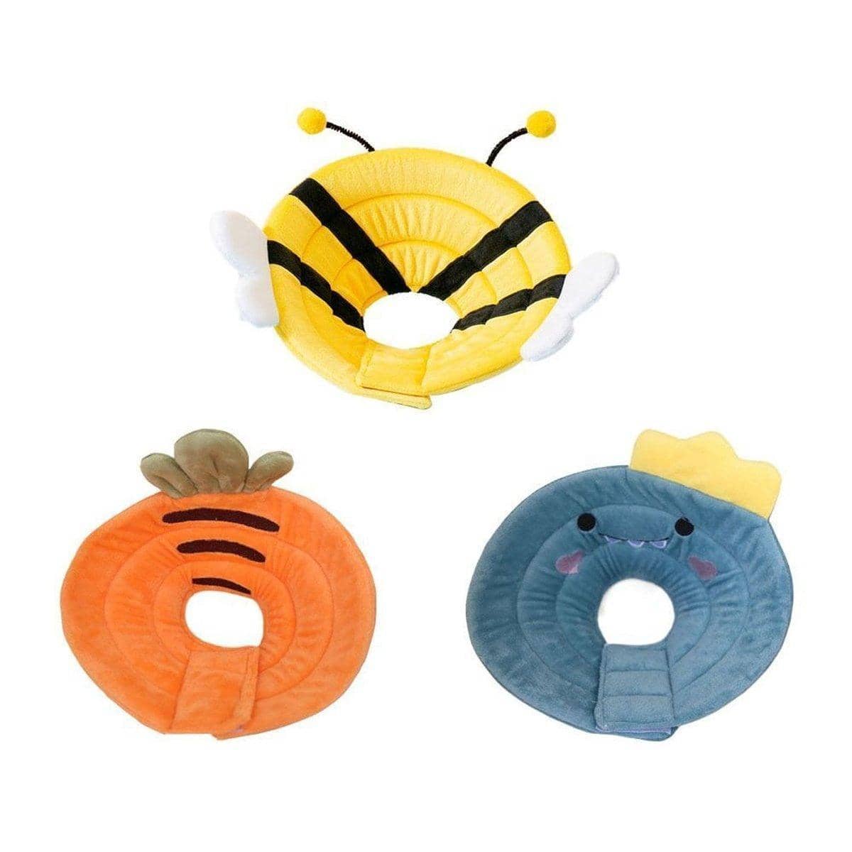 Soft Pet Recovery Collar for Cats and Dogs - Orange Carrot Design, XL (Inner Ring 32 x 36 cm) - view 2